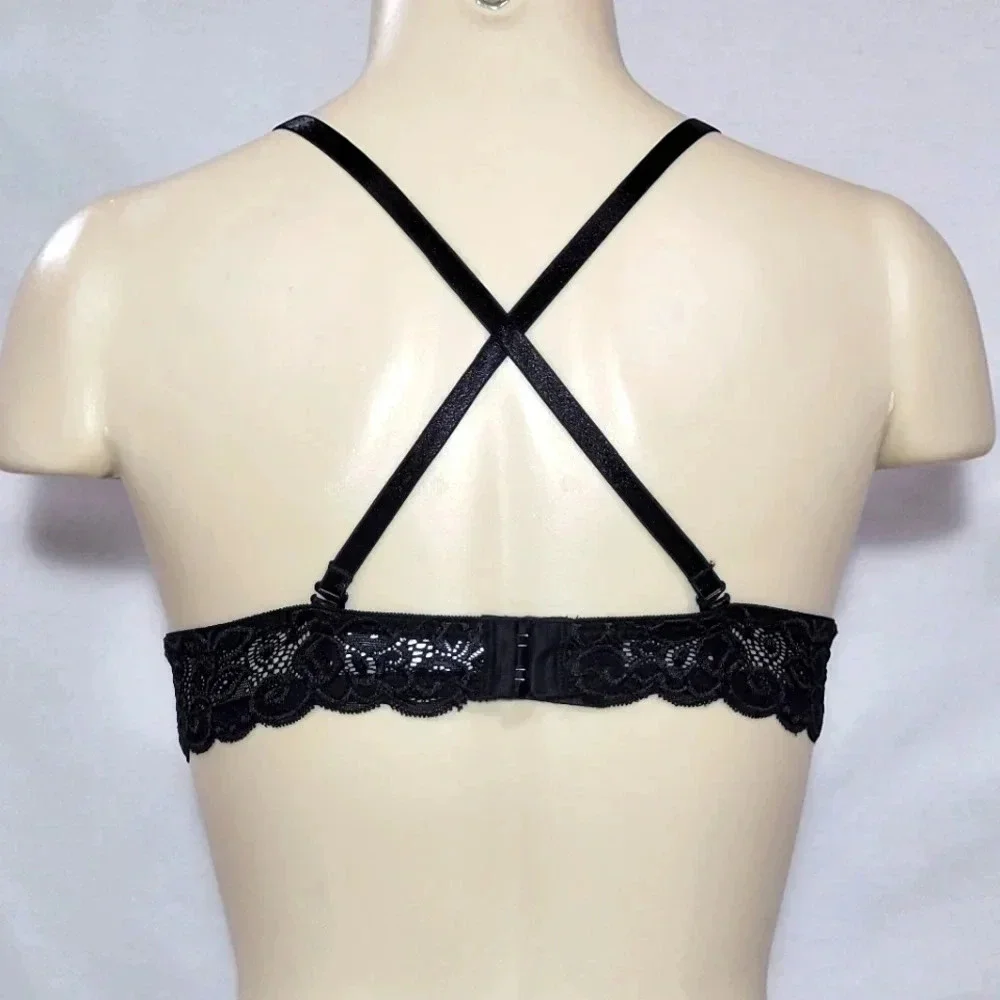 36B Maidenform Self Expressions Convertible Pushup‎ Bra Black NWT